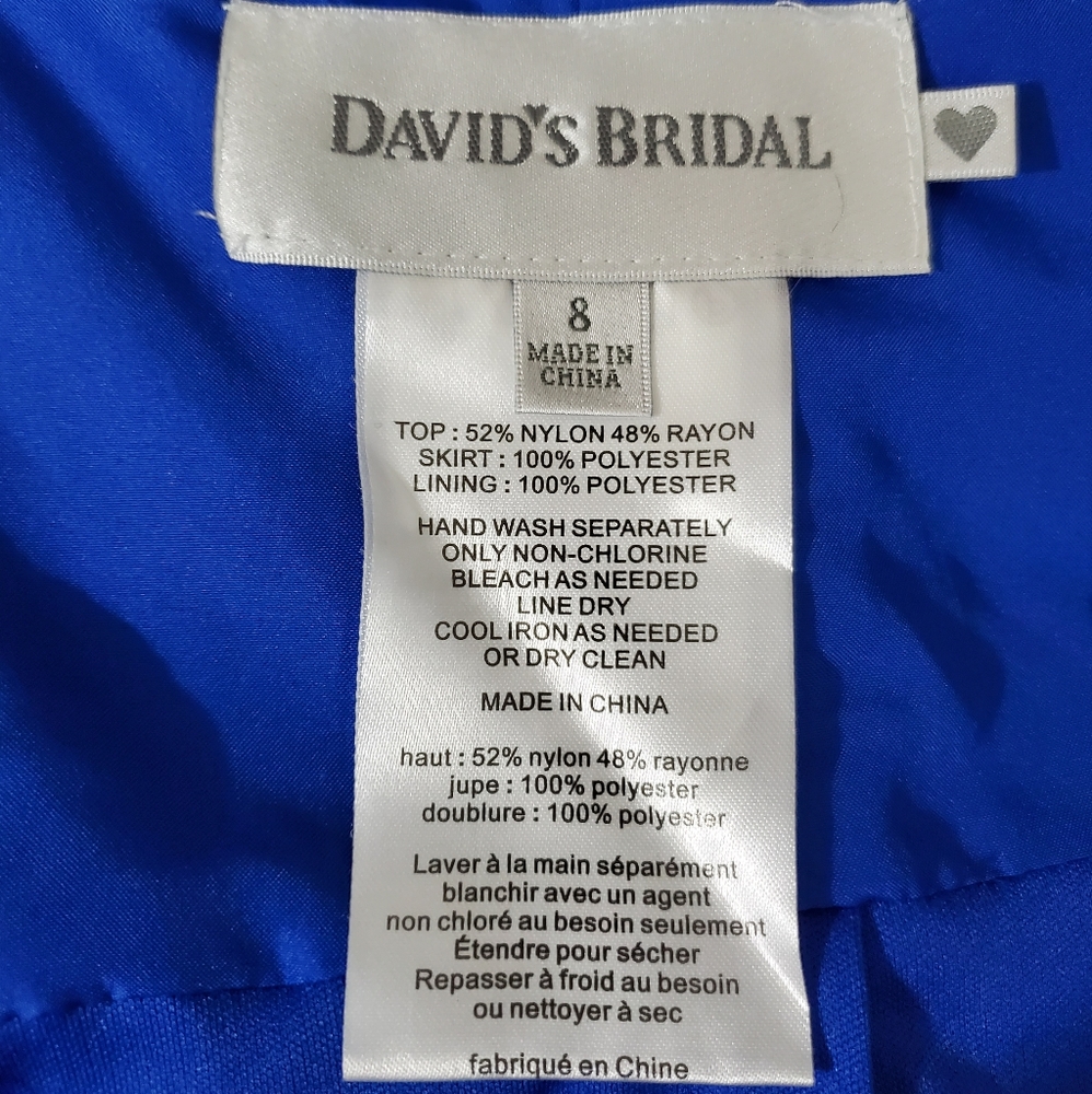 David's Bridal Lace Halter Dress - Picture 12 of 14